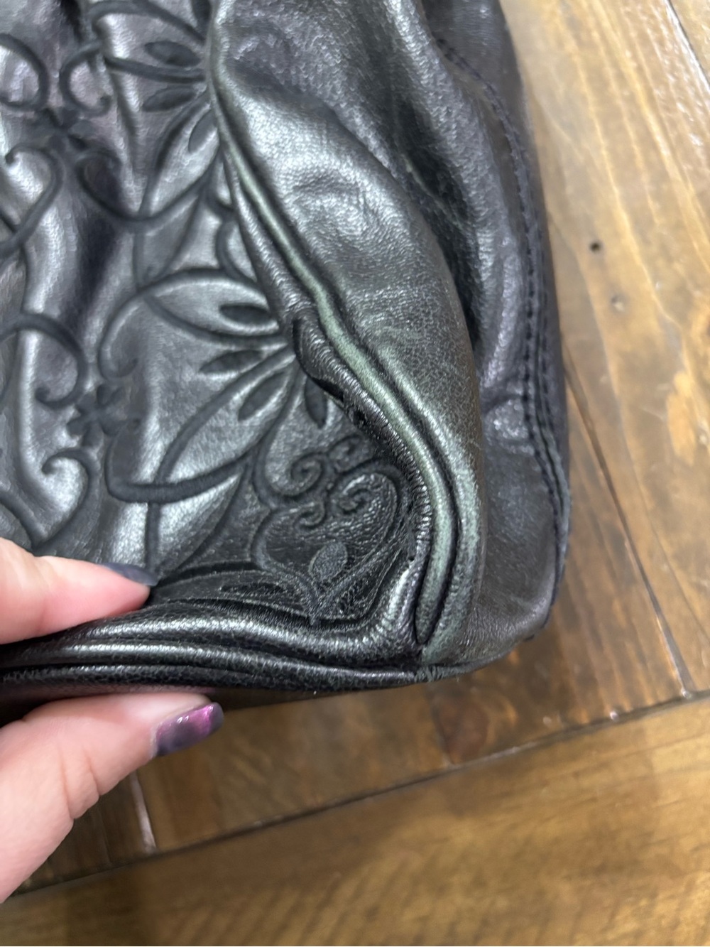 Brighton Florencia Floral Embroidered Hobo Bag - Picture 6 of 14